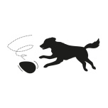 Koera mänguasi OVO plastikust muna punane dia. 16.5x25cm L