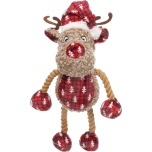 Jõulumänguasi Krola põhjapõder köiega pruun 16×12,5×32 cm