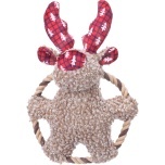 Jõulumänguasi Krola põhjapõder köiega pruun 22×9,5×29 cm