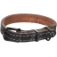 Koera kaelarihm MONTANA nahast must XS 19,5-25,5CM 12MM