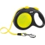 Flexi Retractable lintrihm NEW NEON must/kollane L 5m 50kg