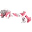 DT COTTON JIM PLAYING ROPE 2 KNOTS MULTI JUMBO 45CM