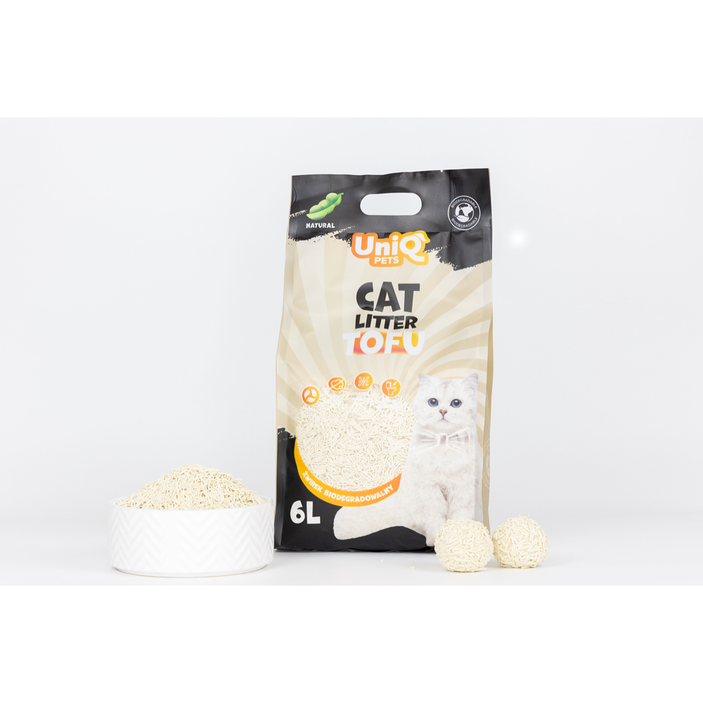 Uniq Pets biolagunev kassiliiv TOFU naturaalne 2,5kg