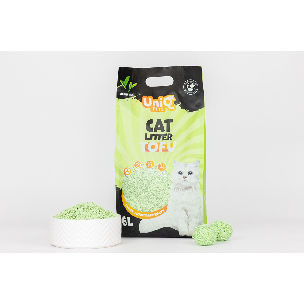 Uniq Pets biolagunev kassiliiv TOFU rohelise teega 2,5kg