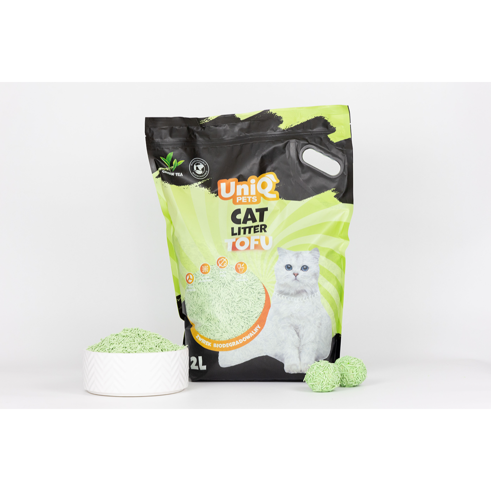 Uniq Pets biolagunev kassiliiv TOFU rohelise teega 5kg