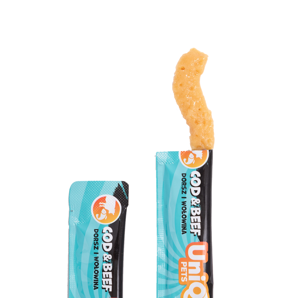 Uniq Pets Tasty Cream kreemmaius kassile tursa ja veiselihaga 15g