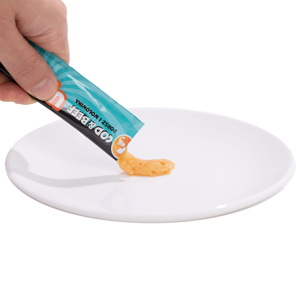 Uniq Pets Tasty Cream kreemmaius kassile tursa ja veiselihaga 15g