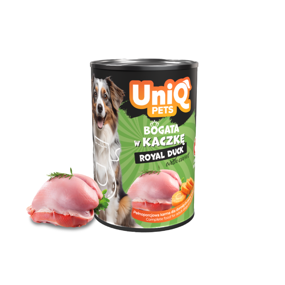 Uniq Pets Royal märgtoit koerale pardiliha maitsega 375g