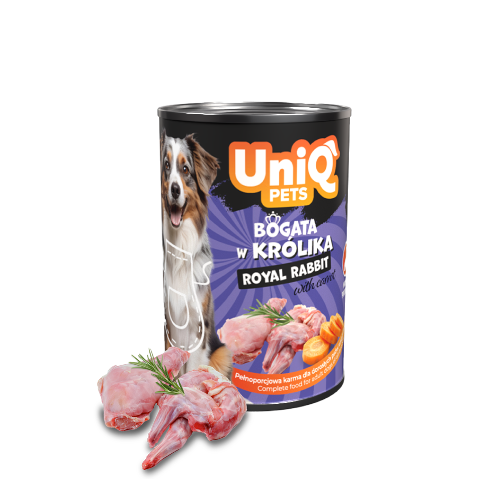 Uniq Pets Royal märgtoit koerale küülikuliha maitsega 375g